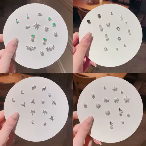 Милые маленькие модные серьги, серебряная игла, серебро 925 пробы, в корейском стиле, простой и элегантный дизайн