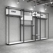 Clothing store display rack display rack clothes rack model rack childrens clothing store double-layer mens and womens clothing hat and shoe rack combination