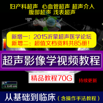 Clinical B-ultrasound video image diagnosis video tutorial abdominal obstetrics and gynecology b-ultrasound CDFI induction certificate training