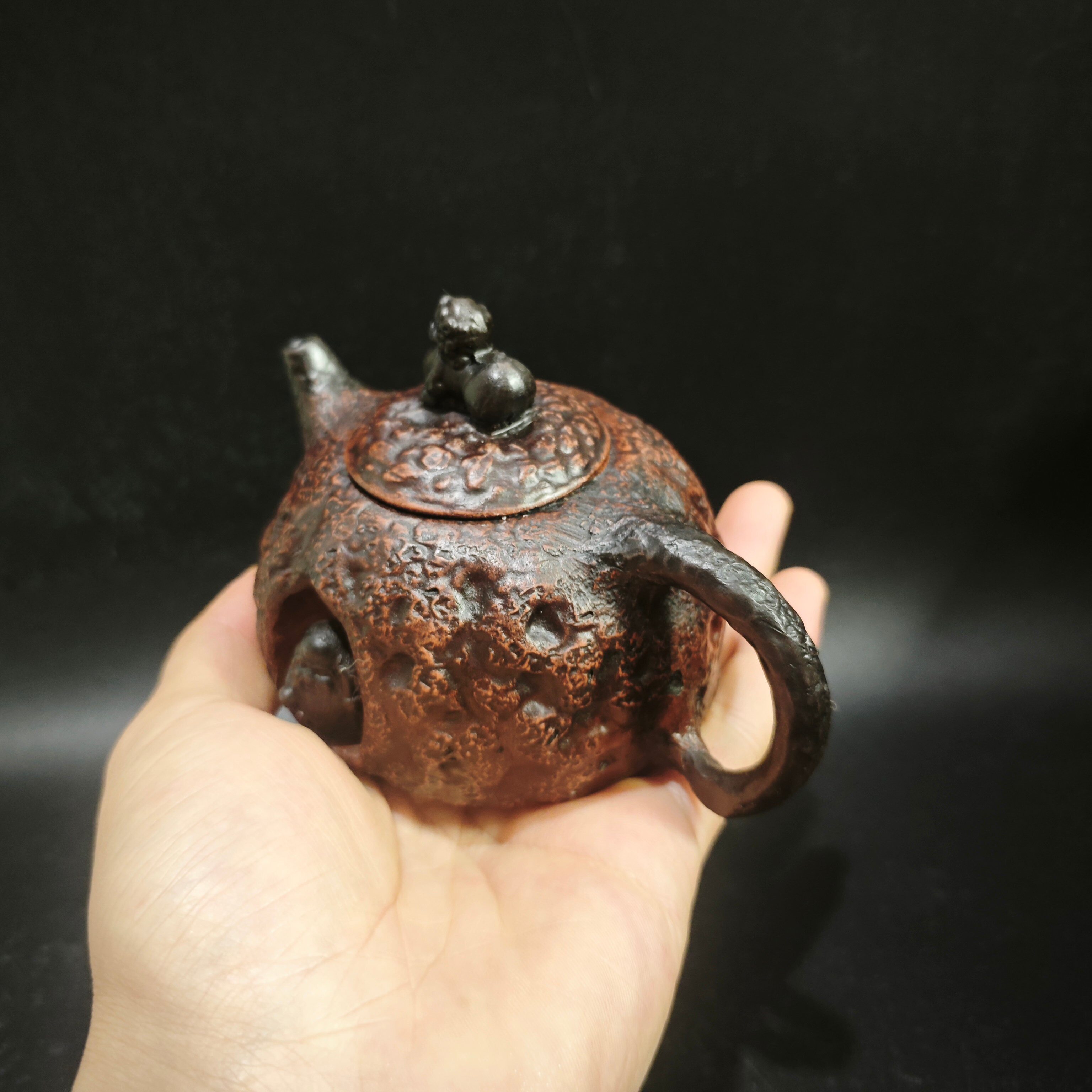 蒋蓉手工紫砂壶绿泥青蛙莲子壶名家底款400cc传世收藏-Taobao-Tmall