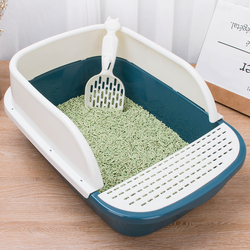 Cat and sandbolt cat sandbowl cat toilet anti-outer splash semi-enclosed puppy cat sandcat toilet