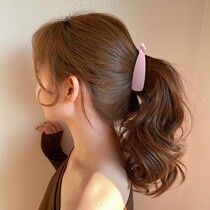 Vertical Hairpin South Korea Minimalist Banana Clip Temperament Female Mantail Clip No. Vertical Clip Rear Brain Spoon Large Number Card Issuing Twist Clip