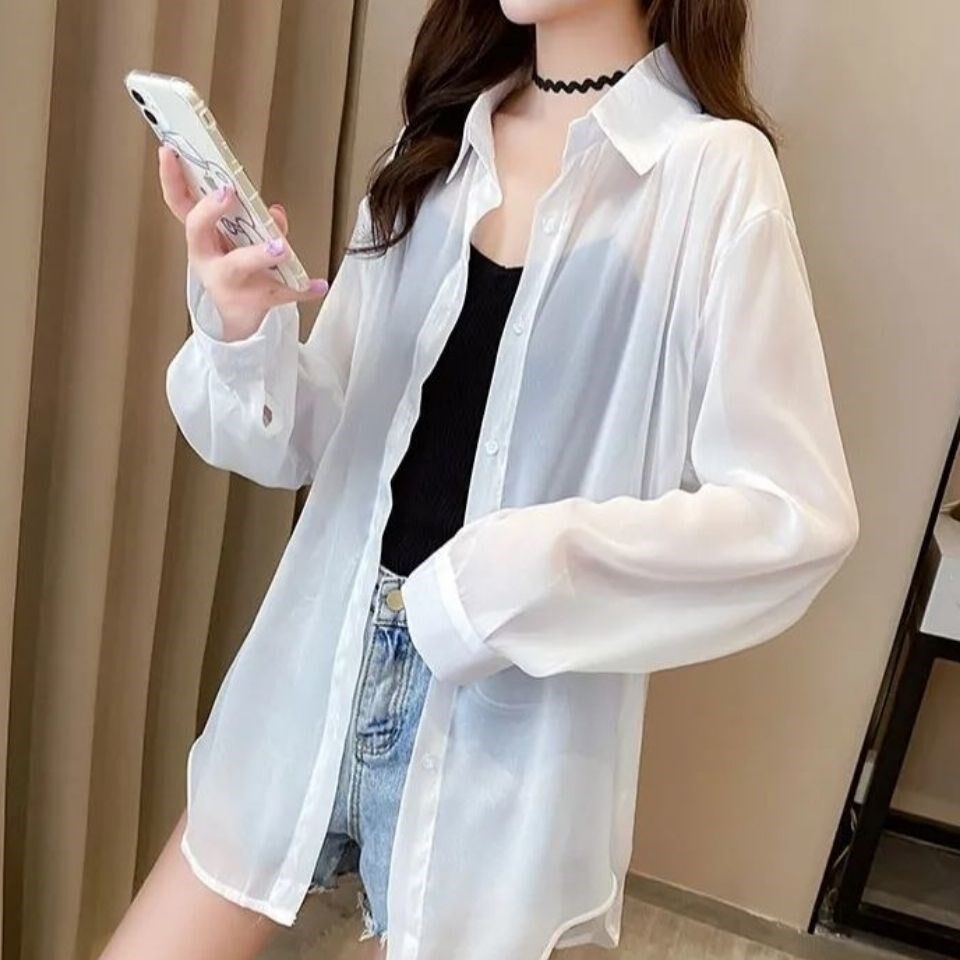 New Summer Super Fairy Shirt Long Sleeve Air-conditioned Sunburn Shirt