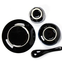 Tableware four-piece set ceramic set kiln tableware hotel restaurant club restaurant Chinese restaurant dishes