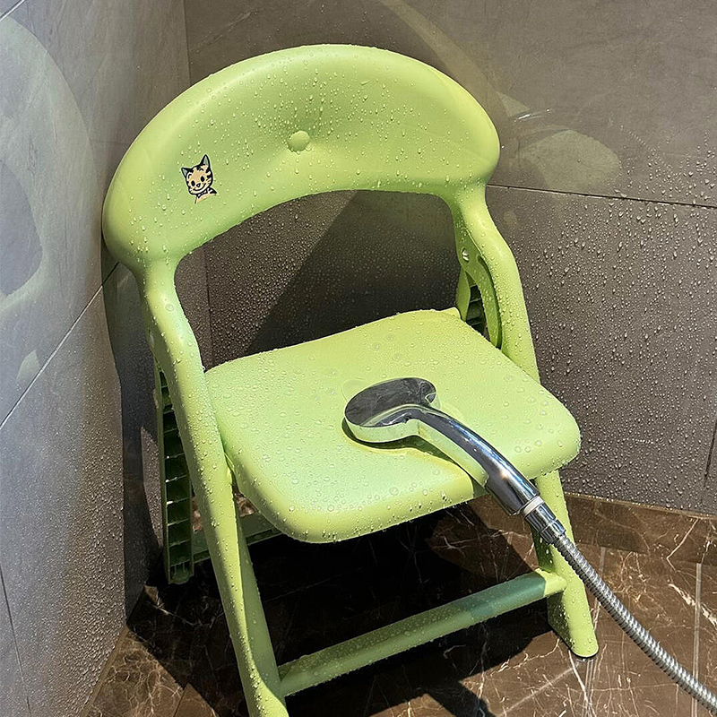 バススツール 浴室専用 トイレチェア 折りたたみ式 厚手 防水 滑り止め 大人 妊婦 ロースツール 小型スツール