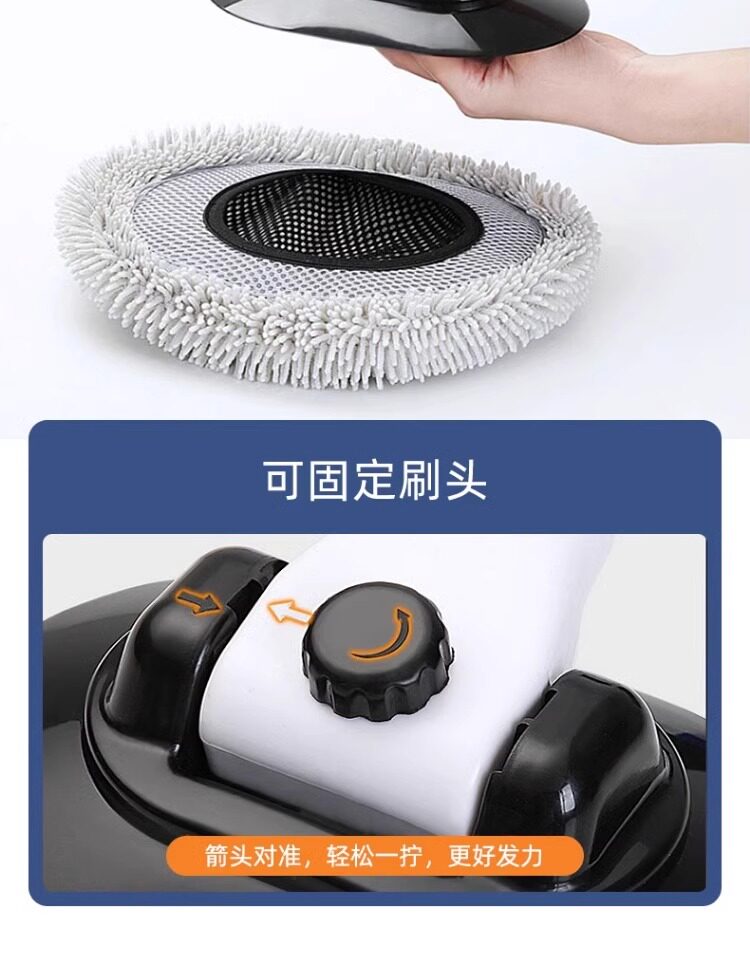 Car Wash Mop That Won'T Damage the Paint 21 ° Curved Telescopic Car Brush with Chenille Bristles, Exclusively for Cross-Border Sales.