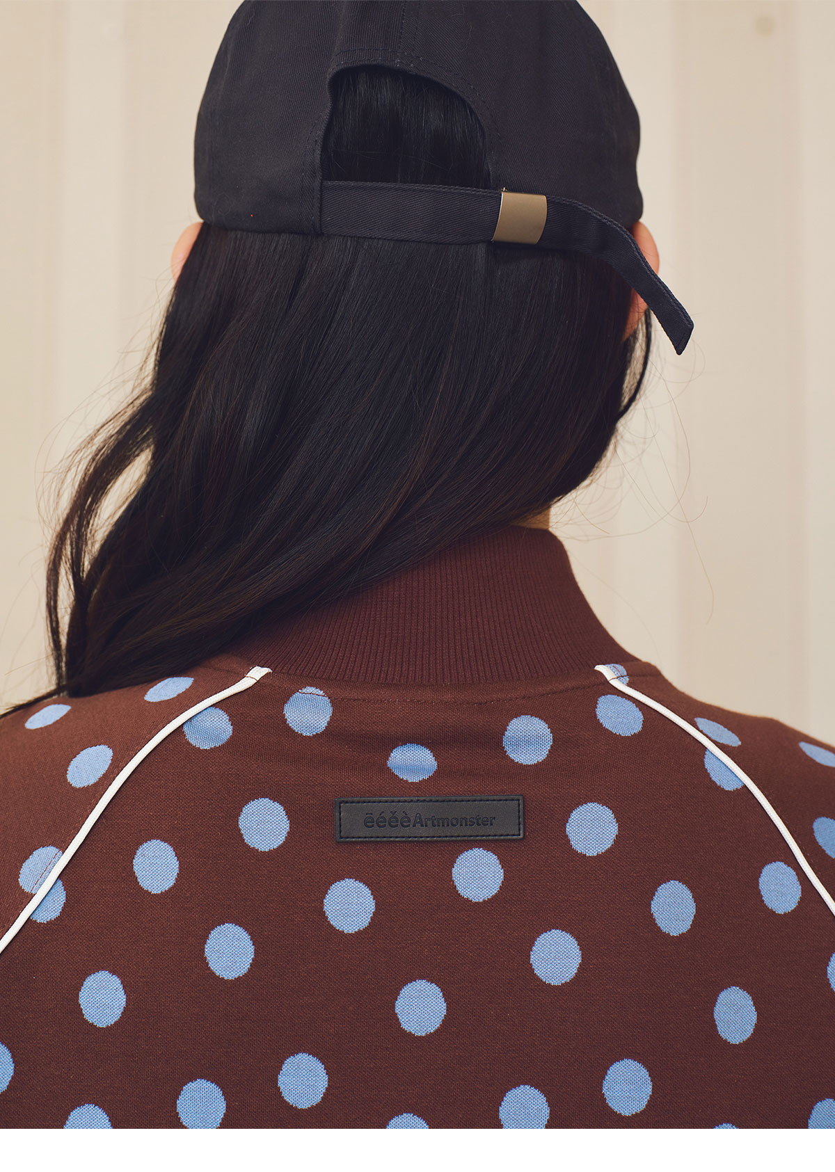 eeeeArtmonster Bloom Polka Dot Embroidered Jacket
