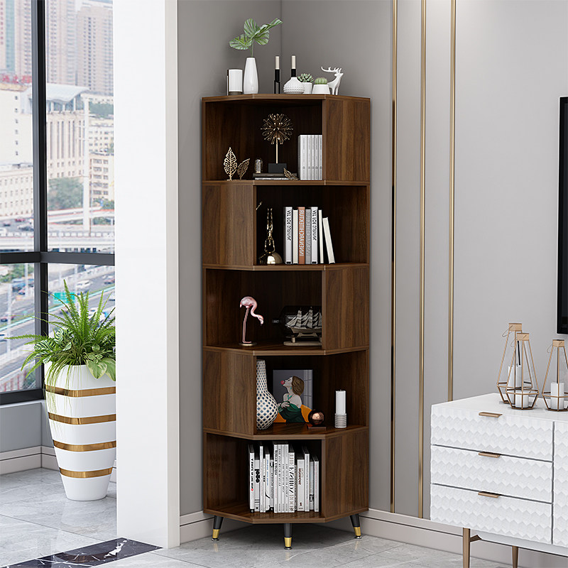 Solid Wood Corner Cabinet Corner Cabinet Close To Wall Corner Cabinet Shelve Shelve Room Bedroom Triangular Lockers Landing Bookshelves