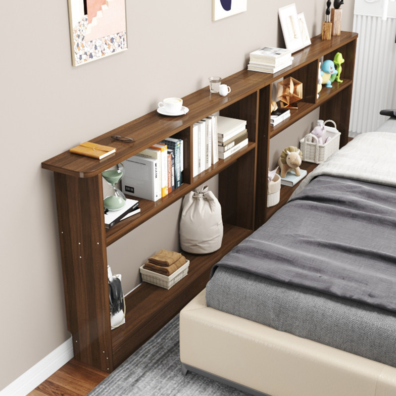 Bedside shelf against the wall to receive modern minimalist ultra-narrow gap long cabinet sofa rear shelf bookshelf customization