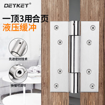 Flat-operated hydraulic buffer paging stainless steel invisible door plywood closed door automatic closing spring artichindricate autistic