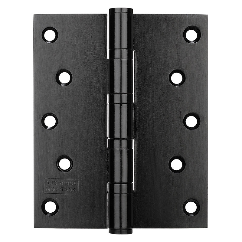 Stainless Steel Hinge Widening Door Leaf Black Wooden Door Foldout Large Full Hinge 4 Inch 5