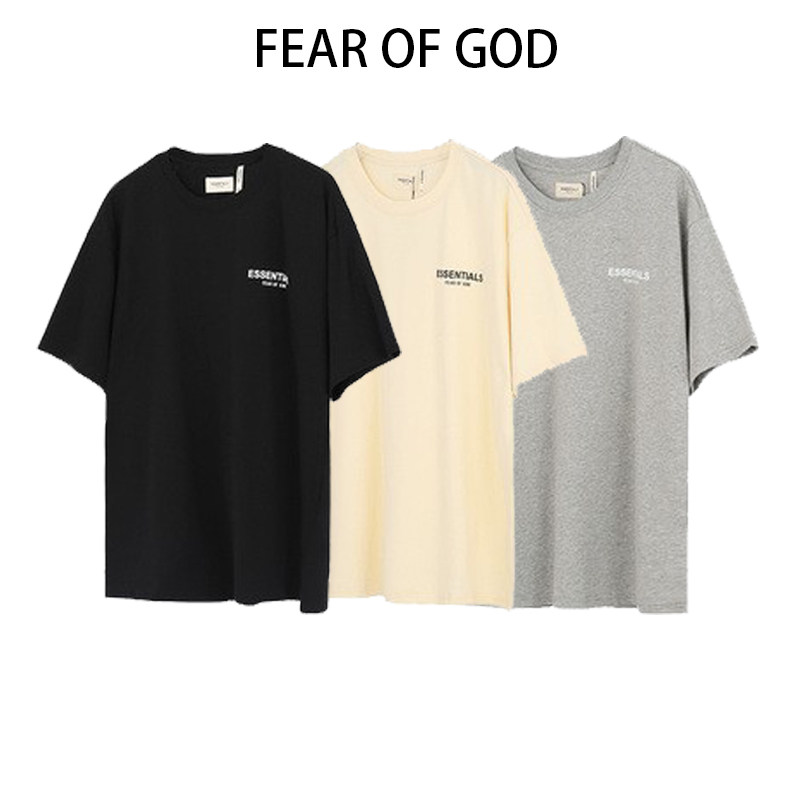 Jiangxi warehouse special offer) a special) rice discount ) Fog letteress essayials loose short-sleeved T-shirts for men and women