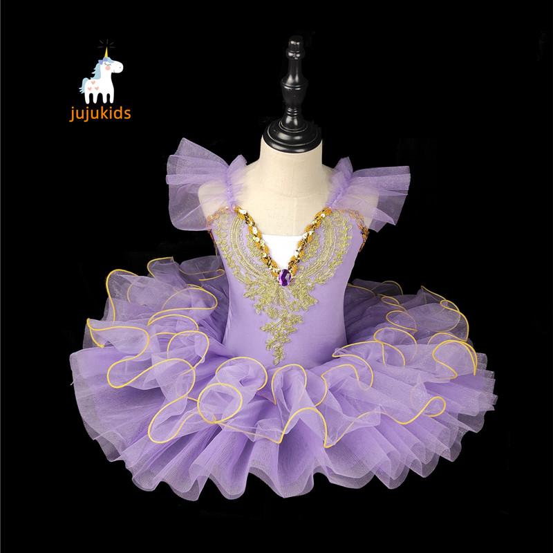 Girl Ballet Children's Swan Dance Show Surf Pungoon Skirt Hanging Tutu Dress Multicolored Performance Suite