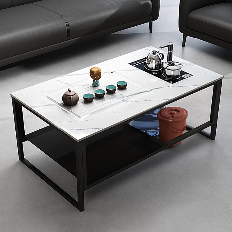 Slate tea table tea set set one office simple modern kung fu tea table tea table one full set of tea table