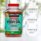 [Самостоятельно] Киркленд Аляска Омега Дикий рыбий жир без добавления капсул 1400 мг230
