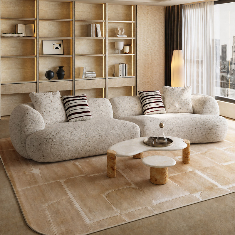 Dawn Sofa Italian Minimalist Style Fabric Removable and Washable Sofa for Living Room, Suitable for Large and Small Spaces, Designer Modular Straight-Row Sofa Dawn Sofa Italian Minimalist Style Fabric Removable and Washable Sofa for Living Room, Suitable for Large and Small Spaces, Designer Modular Straight-Row Sofa