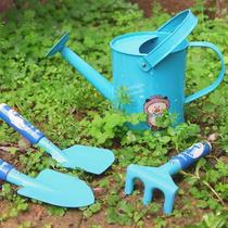 Childrens gardening digging beach play tools three-piece set planting vegetables potted succulent planting small shovel household set