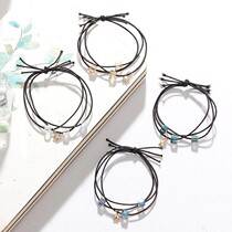 Korean version tennis red ins supersensei sky head rope hair ring Mori female brief Temperament Zama Tail Hair rope Hair Accessories Leather Suit woman