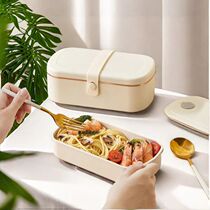 Rechargeable heated lunch box no water filling electric heated lunch box plug-in heated and insulated lunch box with lunch box for office workers