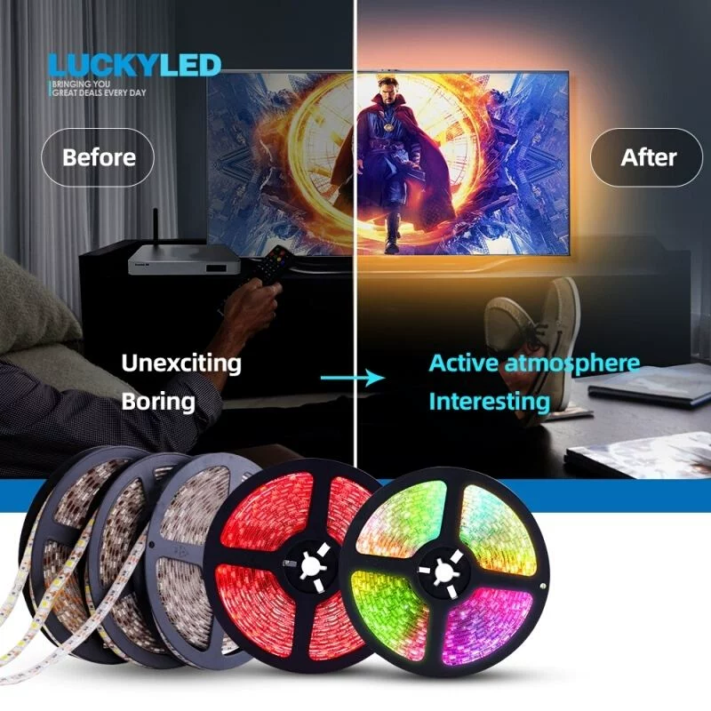 5V LED-лента USSB FLEXible RGB лента лента WIFI, светильники