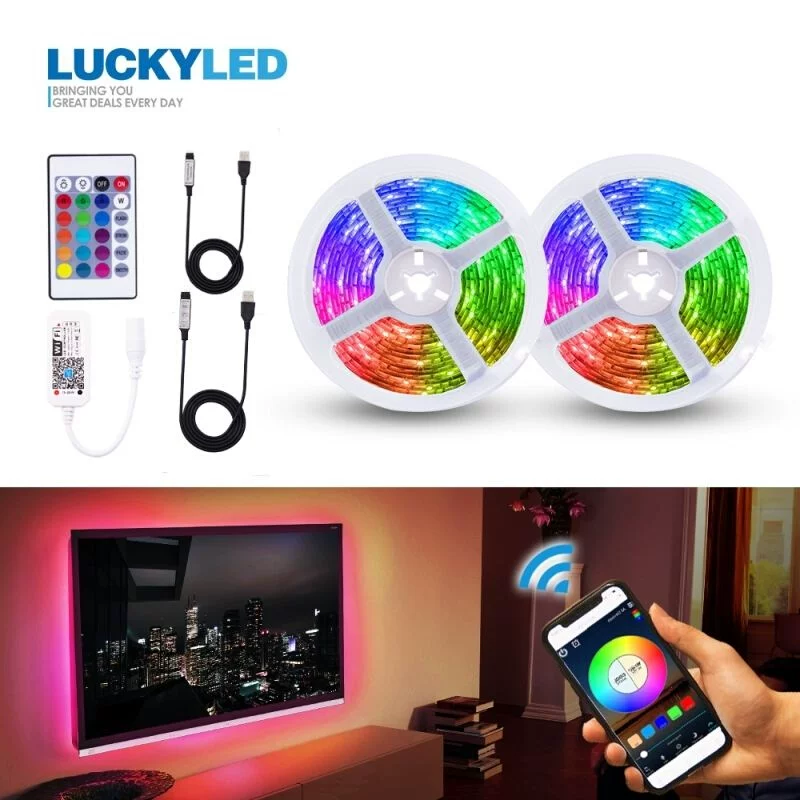 5V LED-лента USSB FLEXible RGB лента лента WIFI, светильники