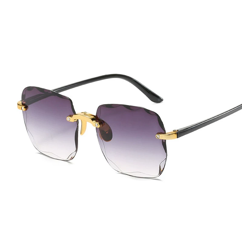 Винтажные очки без оправы квадратные SUNGLASSSSAN LUXRY FASHION OVER