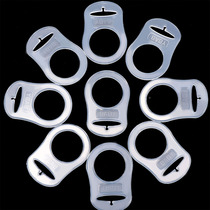 10pcs set Baby Dummy Pacifier Holder Clip Clear Silicone But
