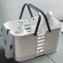 Lady Bath Blue Carry-on Bath Basket For Bath Wash Supplies Bath Bath Bath Blue Bathroom Containing box Soft