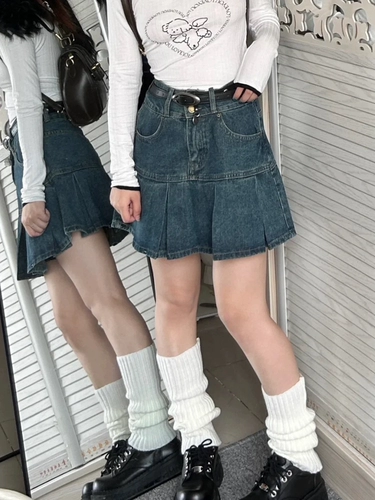 Летняя джинсовая юбка, большой размер