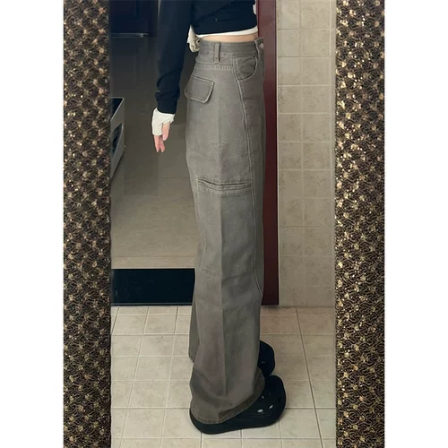 Униформа медсестры, штаны, джинсы, в американском стиле, оверсайз, размер, по фигуре