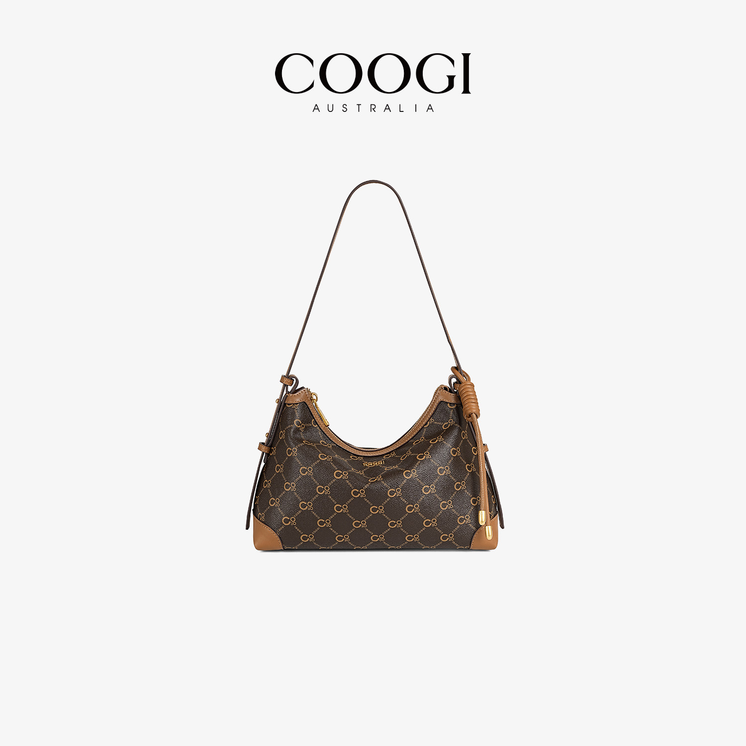 Сумка COOGI, женская новинка 2025 года, легкая роскошная сумка высокого класса для пресбиопии, сумка-хобо для подмышек, сумка-тоут на одно плечо