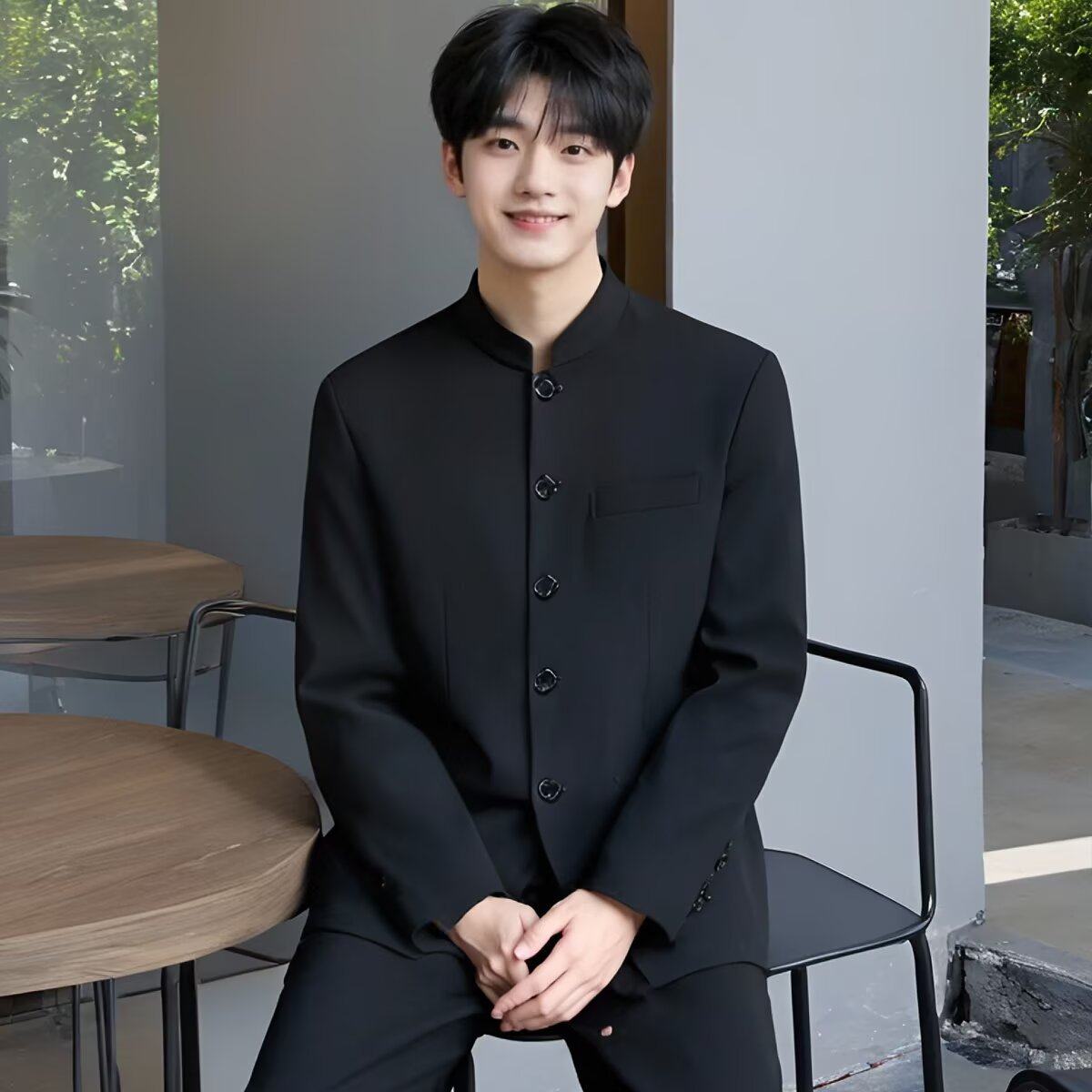 新中式中山装男西服套装：潮青年痞帅穿搭指南，学生毕业季必备！-中山装-淘宝好物网