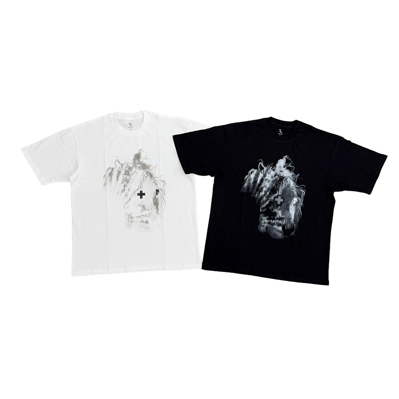 2Holls'Gold' Single Art Design Leg One Dates T-Shirt Short-Sleeved T-Shirt 2Holls'Gold' Single Art Design Leg One Dates T-Shirt Short-Sleeved T-Shirt