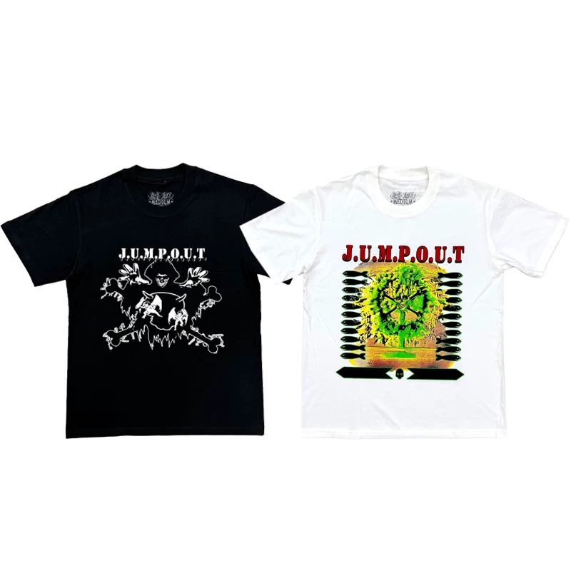 Osamason Jumpout Tour Black T-Shirt Tour venue limited printed short-sleeved T-shirt