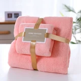2pcs полотенце наборы микрофибры ткань детская плюшевая ванна на лице