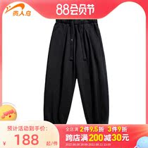 Precious Bird 2022 Spring New Mens Leisure Pants Fashion handsome drawing tie with thicker warm sports trousers