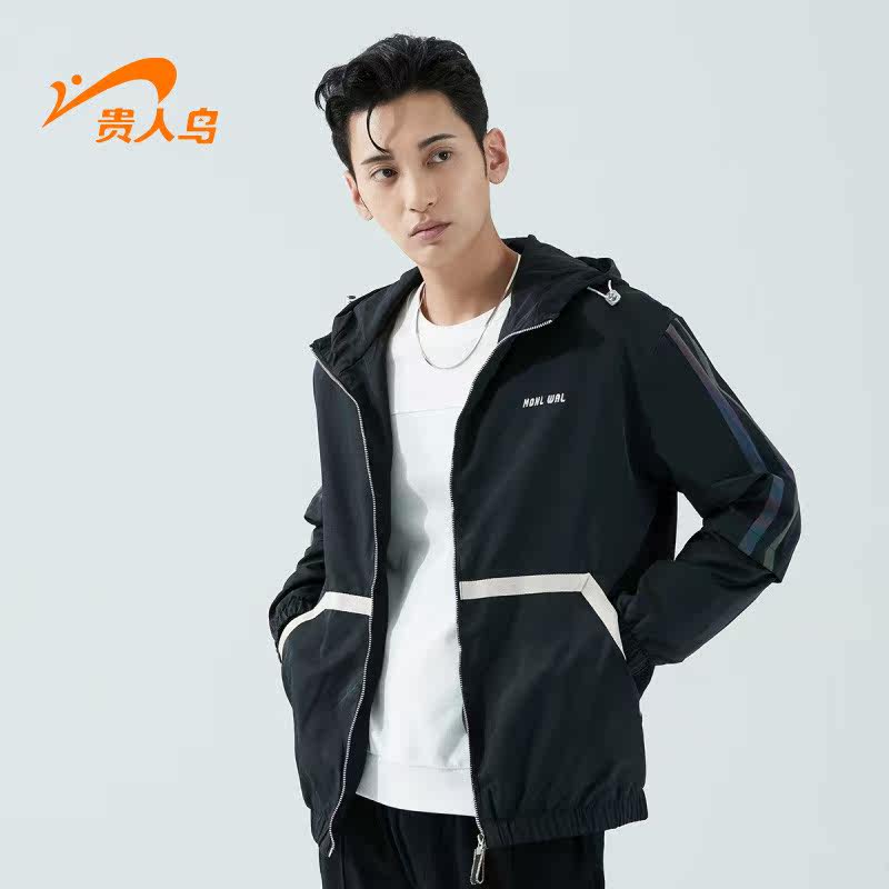 Noble Bird Men's Jacket 2022 Spring Trend Sports Jacket Men's Fashion Casual Windbreaker Plus Velvet Men's Jacket