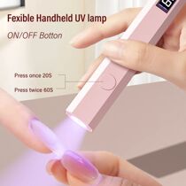 LULAA Handheld Mini Nail Lamp UV LED Nail Light For Curing A