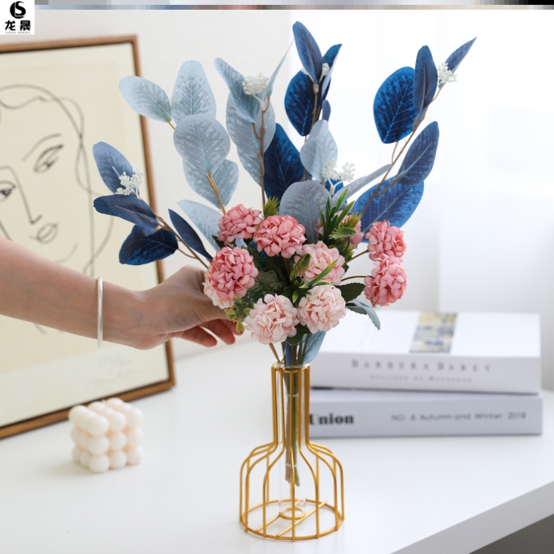 Flower-in-flower Vase Tea-vase Vase On Bookshelves on clothing shelves Fridge Handicraft Fake Flower Pendulum with Dining Room Table Wine Cabinet Emulation Flowers 