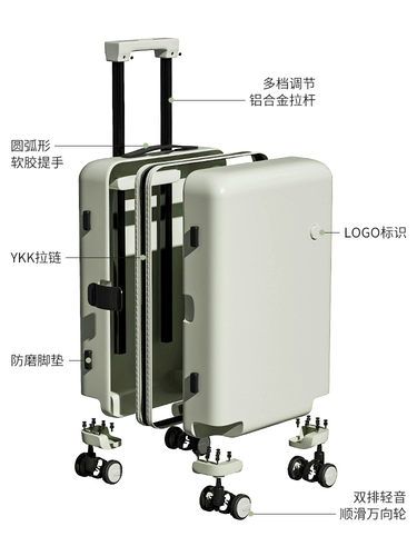 CiorvKuosti Высококачественный вместительный и большой универсальный чемодан, 24 дюймов