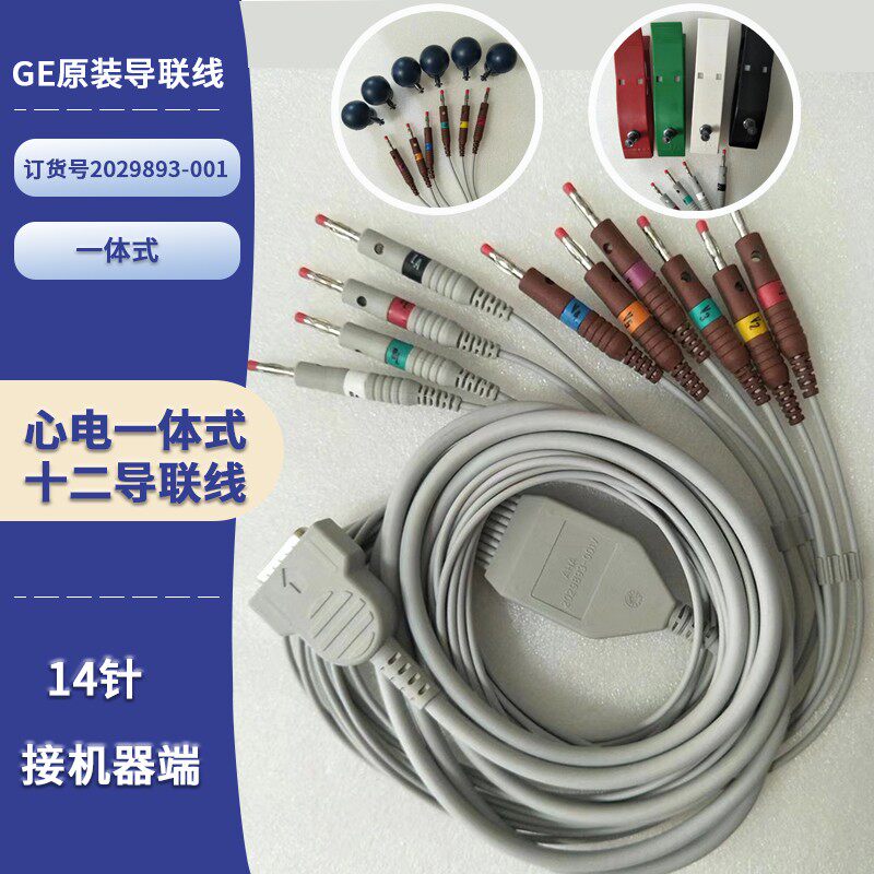 GE原装进口十二导一体式导联线接机器端15针订货号2029893-001