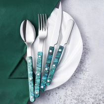 Creative high face value Home 304 Stainless Steel Fork Spoon Cutlery Suit Hotel Western Dining Steak Knife Fork Spoon