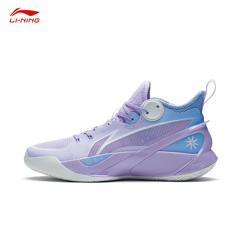 Li Ning basketball shoes male sonic 10v2 cherry powder 2022 summer professional combat mid-tube sports shoes ABAS069