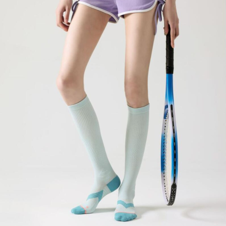 Tennis Socks, Compression Socks, Breathable Sports Running Fitness Socks, High Compression Calf Socks, Breathable Towel Bottom