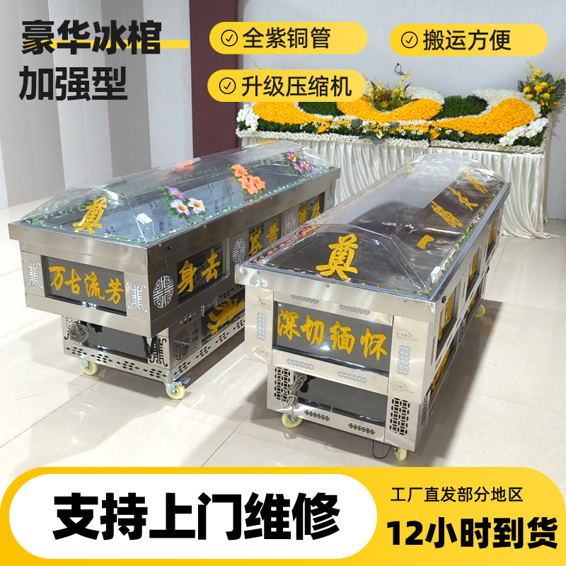 Permanent Luxury Ice Coffin Freezer, Portable Ice Coffin Freezing Machine, Ice Coffin for Corpses, Ice Body Freezing Crystal Coffin