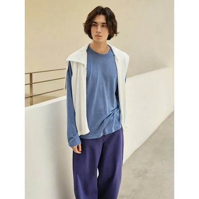 Lyocell Tencel Mixed with Merino Wool, Lightweight, Breathable, Sun-Protective Long-Sleeve Base Layer T-Shirt for Men and Women 26183 Lyocell Tencel Mixed with Merino Wool, Lightweight, Breathable, Sun-Protective Long-Sleeve Base Layer T-Shirt for Men and Women 26183