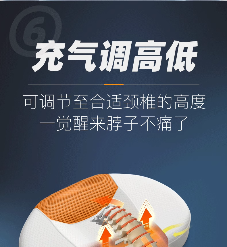 Подушка 法国vormajer颈椎专用枕头护颈椎助睡眠修复富贵包病人加热按摩枕