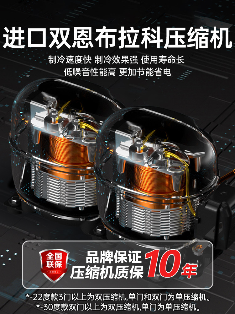 Ice-Casting Refrigerated Display Cabinet Commercial Vertical Supermarket Beef Ice Cream Durian Quick-Frozen Air-Cooled Low-Temperature Freezer