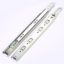 Factory direct sales extended heavy-duty damping guide rail triple A section thickened buffer drawer slide wardrobe kitchen door track