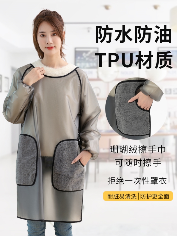 Imported apron good-looking high-end atmosphere foreign trade home kitchen cute wind Taocai ins small European and American